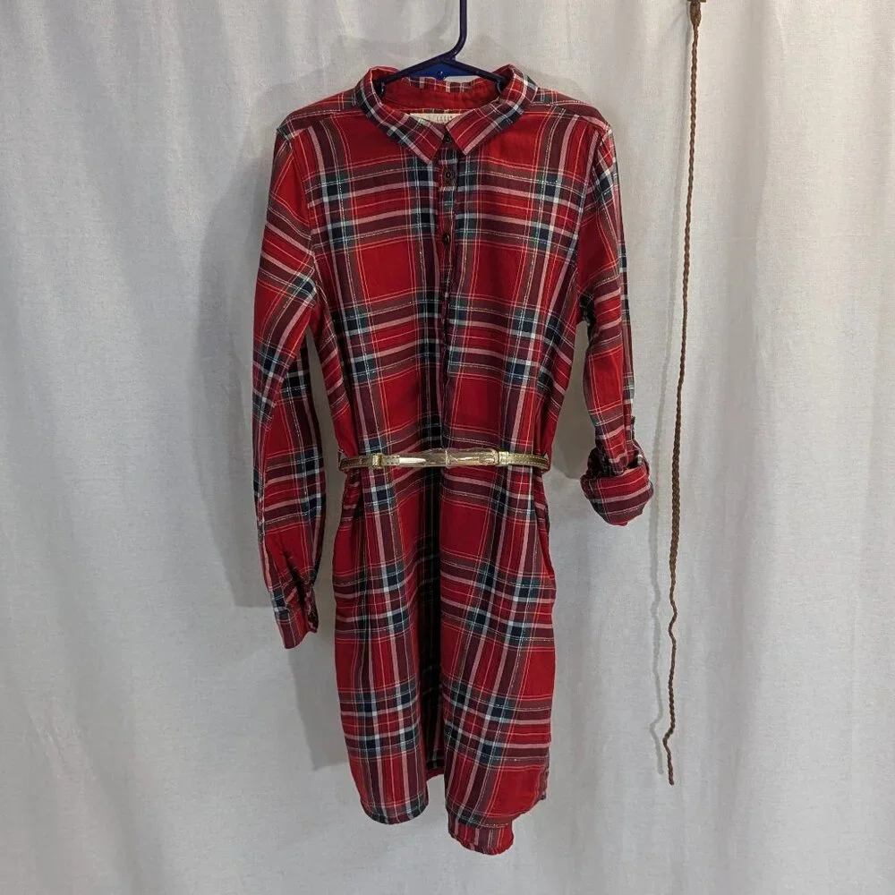 L.O.G.G. Label of Graded Goods Size 9-10Y Plaid Button-Up Dress